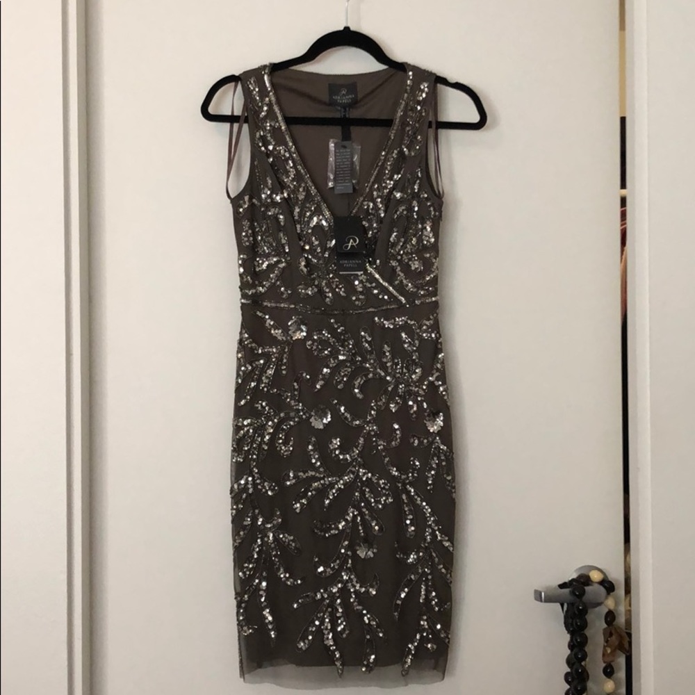 BRAND NEW Adrianna Papell Beaded Dress